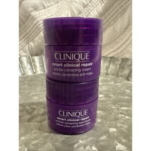 Clinique Smart Clinical Repair Wrinkle Correcting Cream .5oz + Eye Cream .5oz
